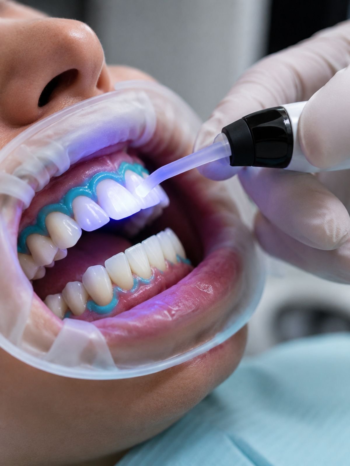 Resultado do clareamento dental realizado na Moari Odontologia